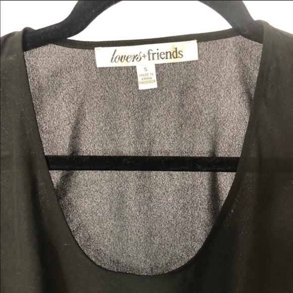 Lovers + Friends small black cold shoulder top - Picture 3 of 5